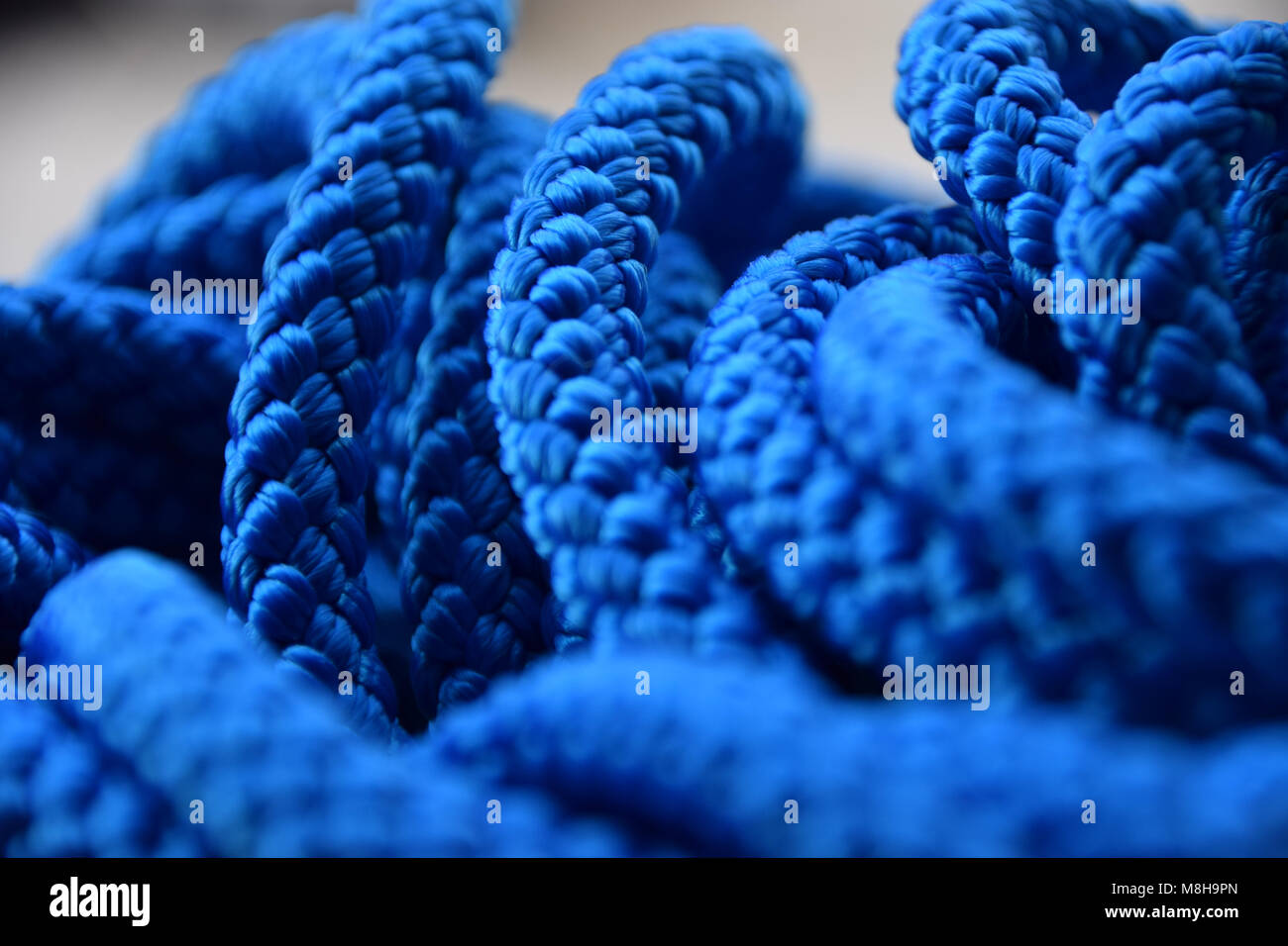 Polypropylenseile Stockfoto
