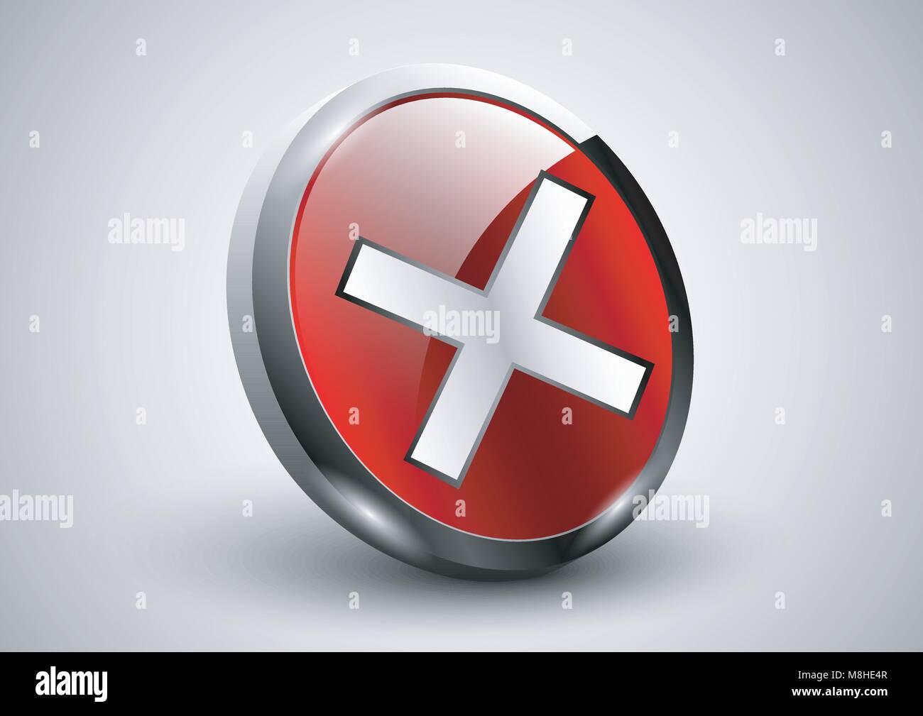 Kreuz durchgestrichen Stock-Vektorgrafiken kaufen - Alamy