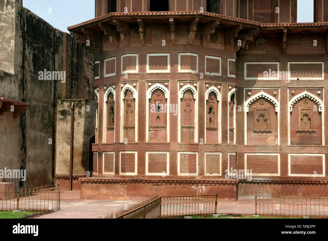 Fort Agra, Agra, Indien Stockfoto