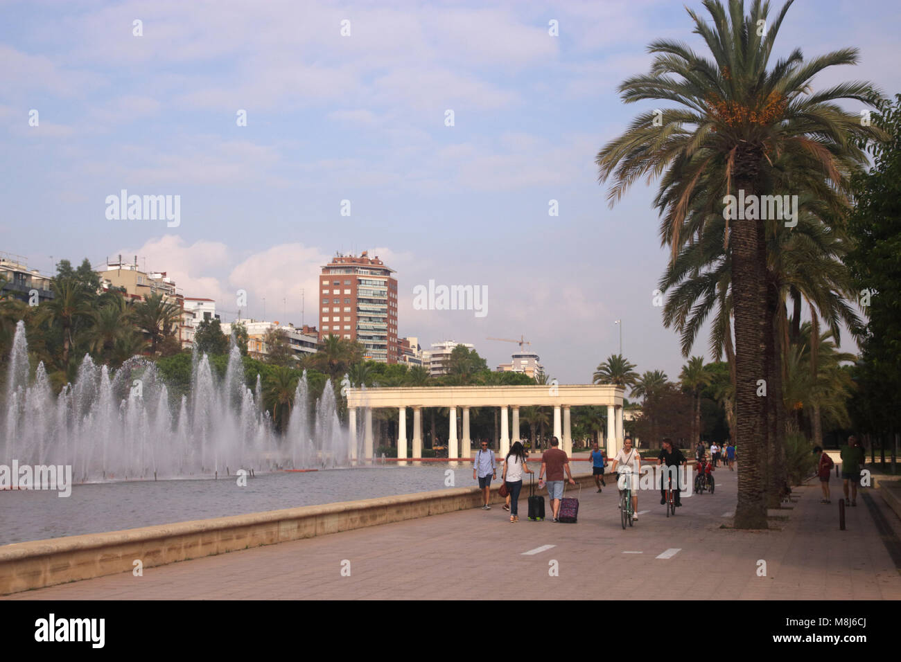 Jardines del Turia Valencia Spanien Stockfoto