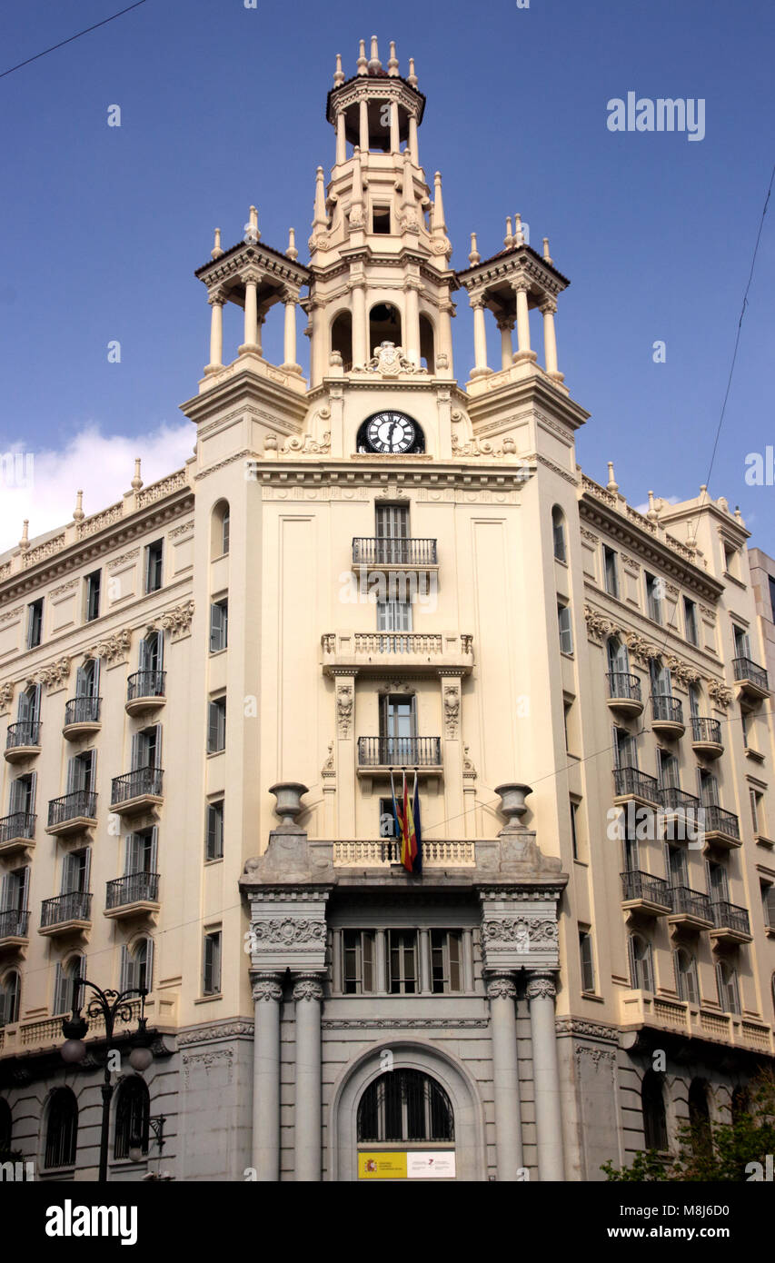 Soziale Sicherheit Finanzen Abteilung Gebäude Av. del Marqués de Sotelo Valencia Spanien Stockfoto