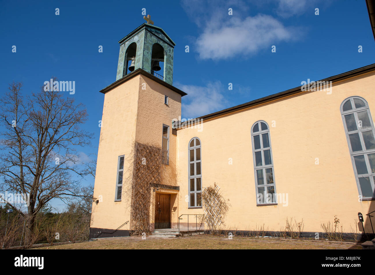 Brevik Kirche, Lidingö (Schweden) Stockfoto