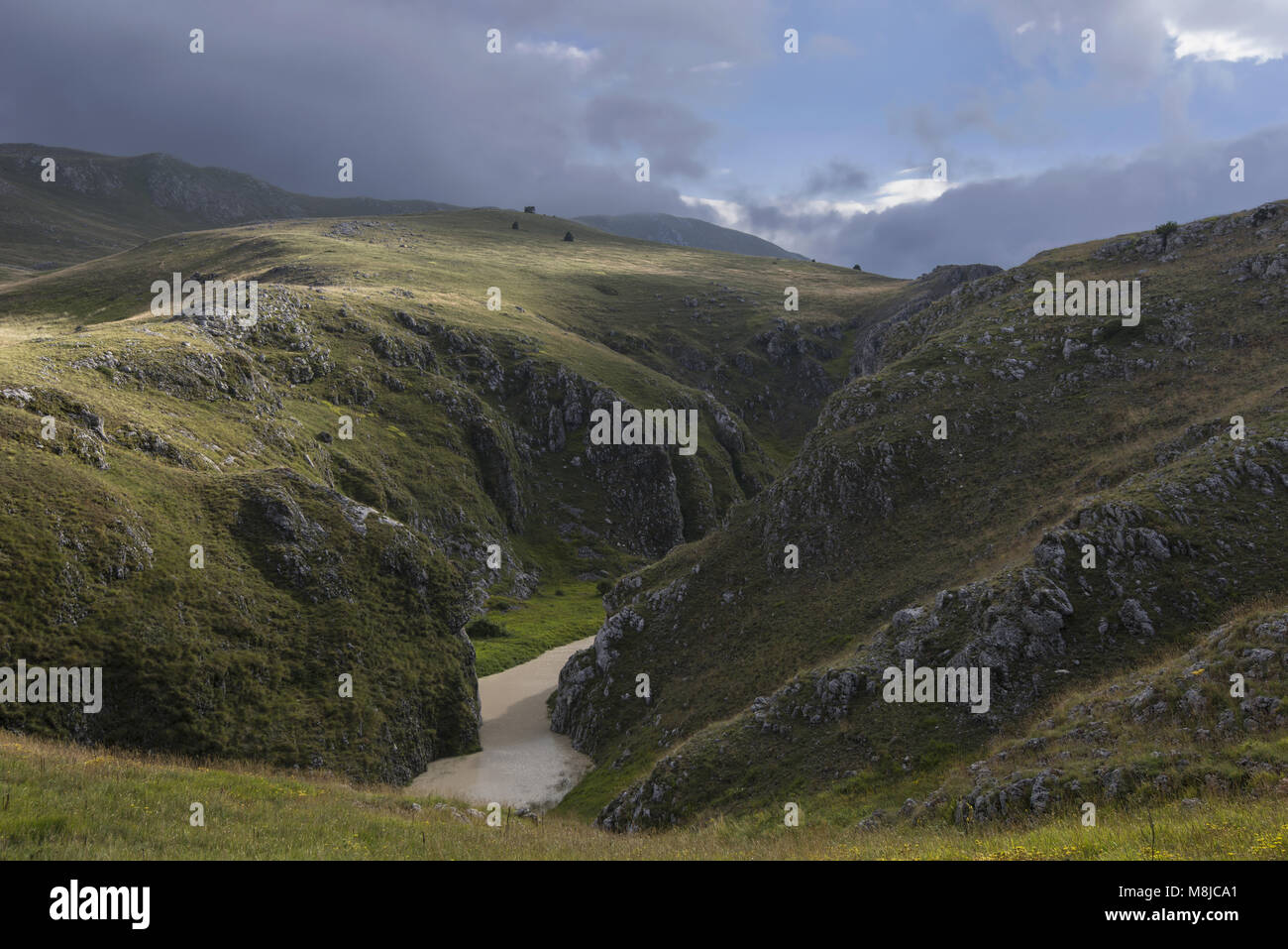 Campo Imperatore, Abruzzen, Italien Stockfoto