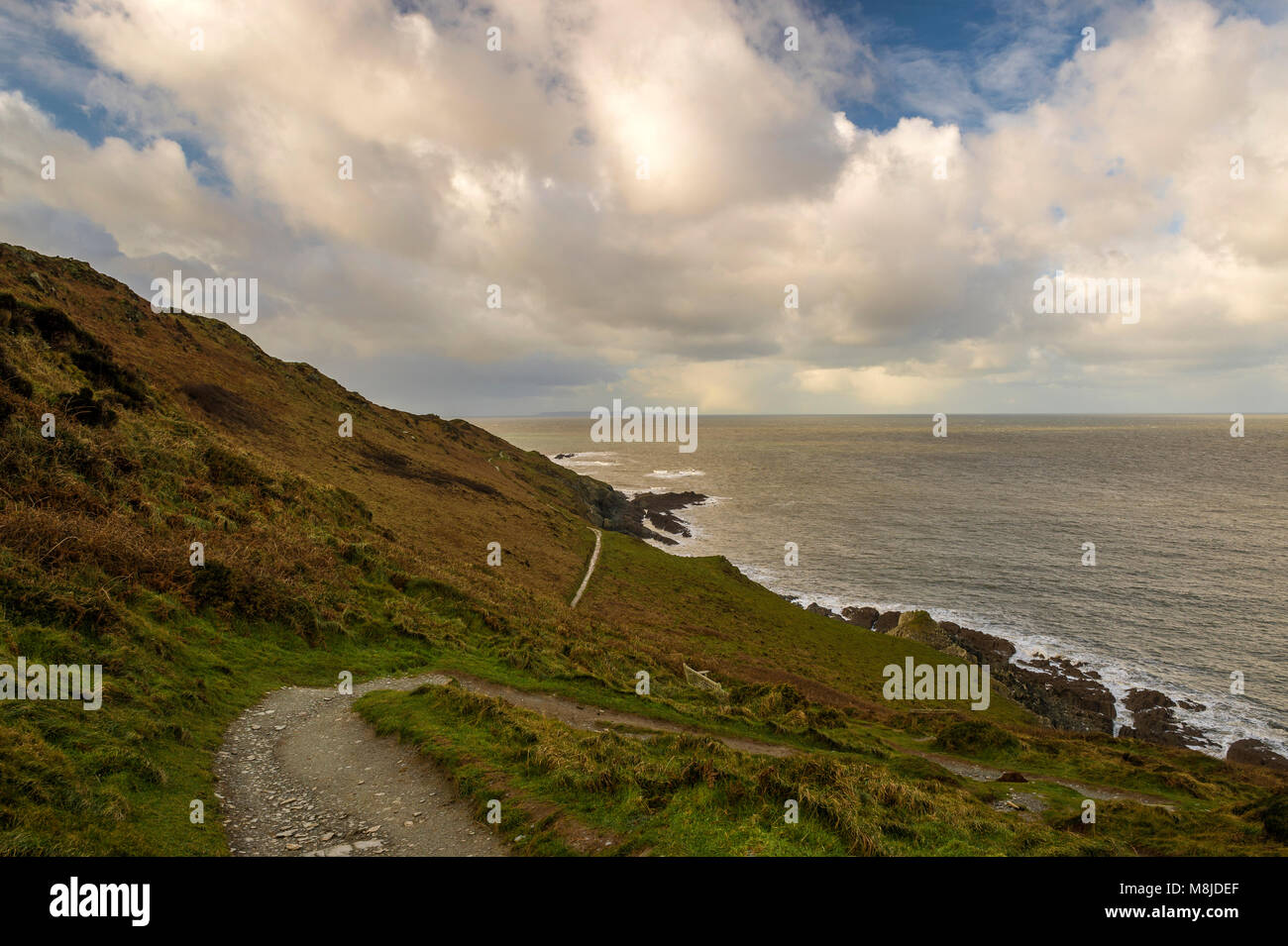 Große britische Landschaften - North Devon Küste (rockham Bay) Stockfoto