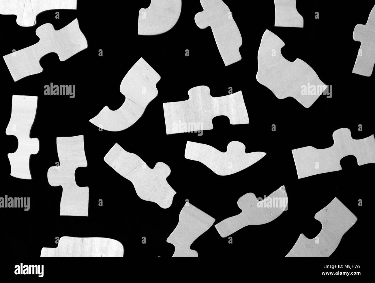 Teile des Puzzles. Eine Nahaufnahme Stockfoto