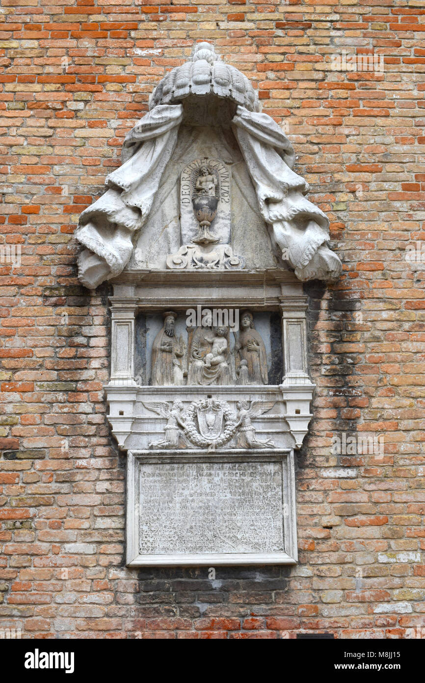 Architektur und Bau Details in Venedig, Italien Stockfoto