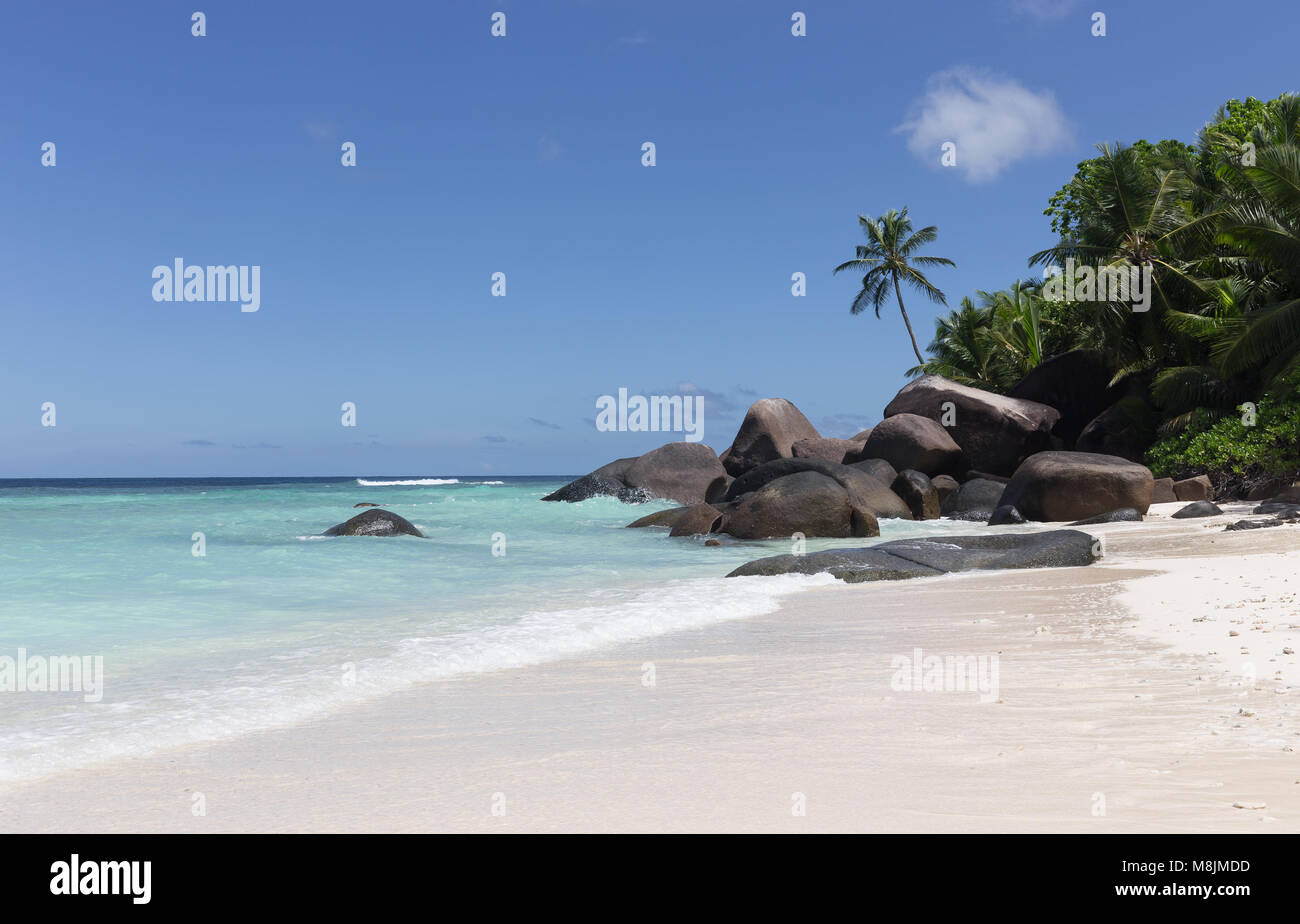 Wunderbares Paradies Strand auf Silhouette Island, Seychellen Stockfoto