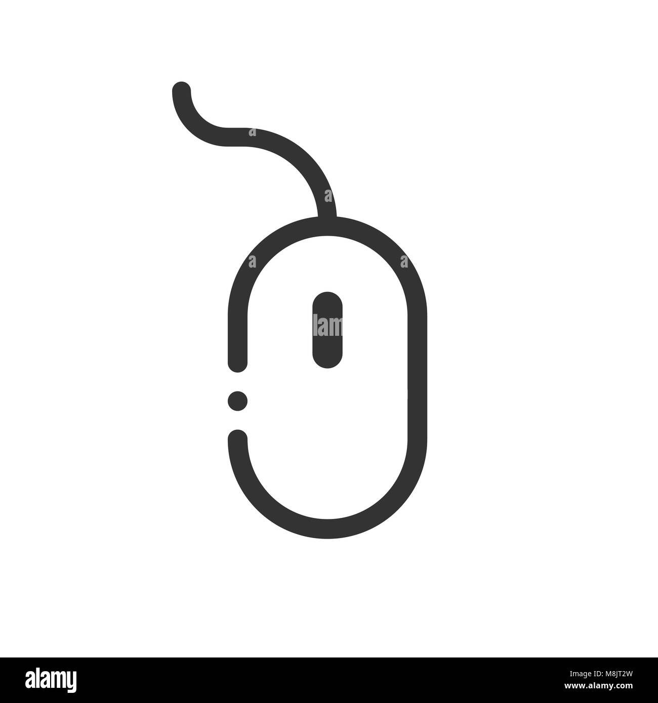 Computer Symbol Maus. Vector Illustration. Geschäftskonzept Mauszeiger Piktogramm. Stock Vektor