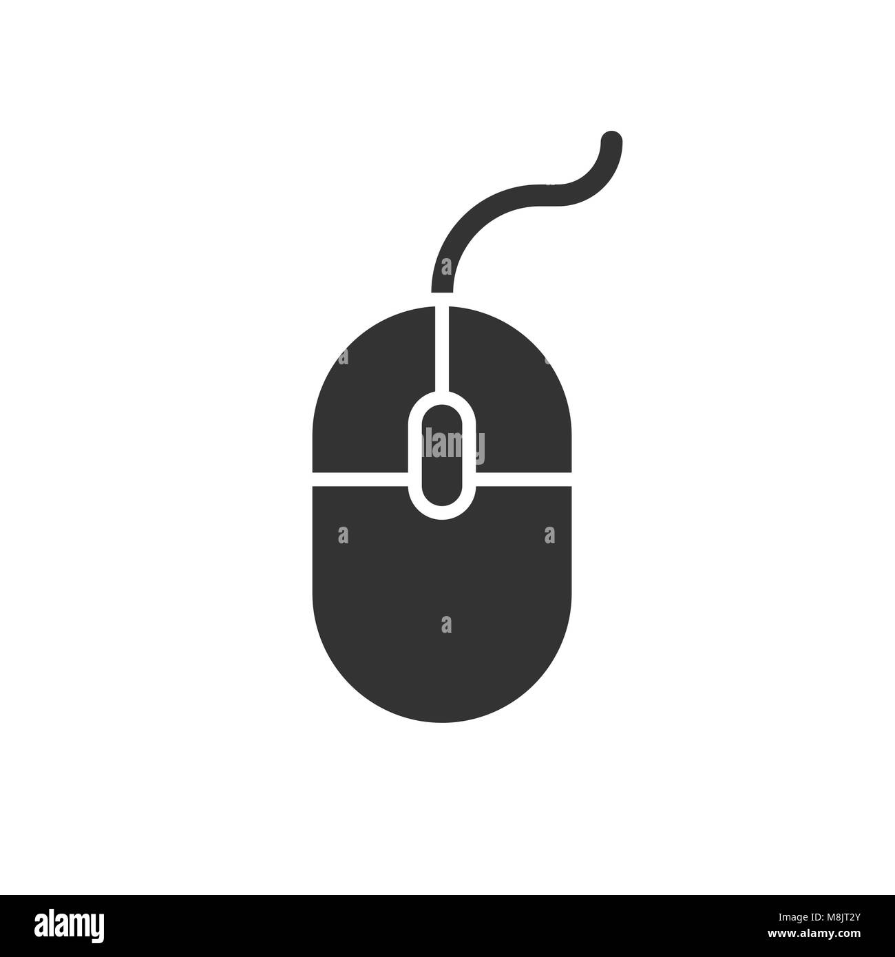 Computer Symbol Maus. Vector Illustration. Geschäftskonzept Mauszeiger Piktogramm. Stock Vektor