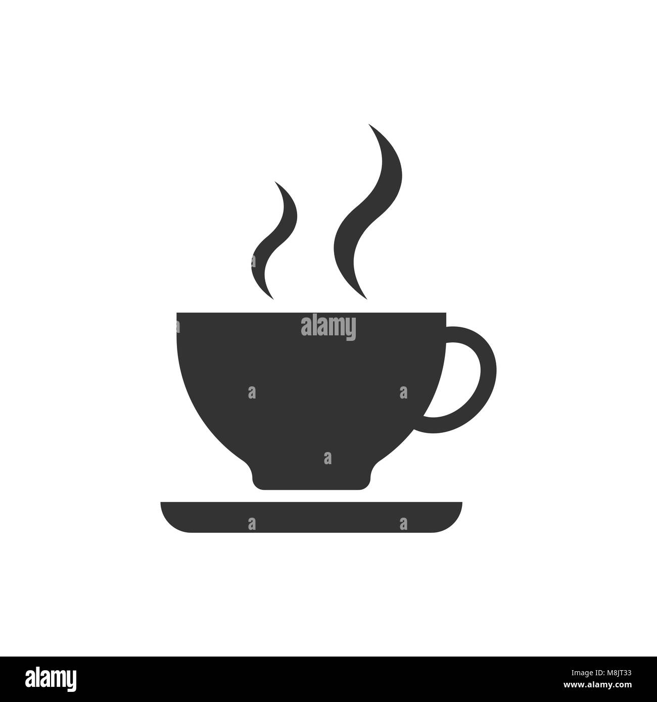 Kaffee Tasse Symbol. Vector Illustration. Business Concept Coffee Mug Piktogramm. Stock Vektor