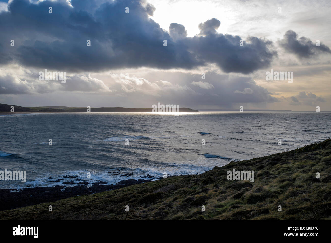 Große britische Landschaften - North Devon Küste (Baggy Point und Barnstaple Bay) Stockfoto