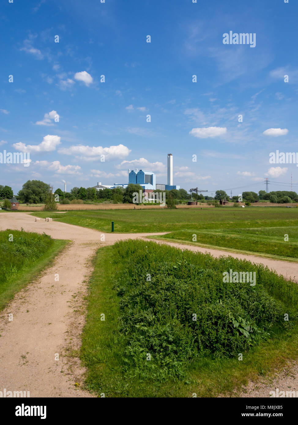 Hamburg, Deutschland - 19. Mai 2016: Bereich Industrial Museum Wasserkunst Kaltehofe, einer ehemaligen Kläranlage. Stockfoto