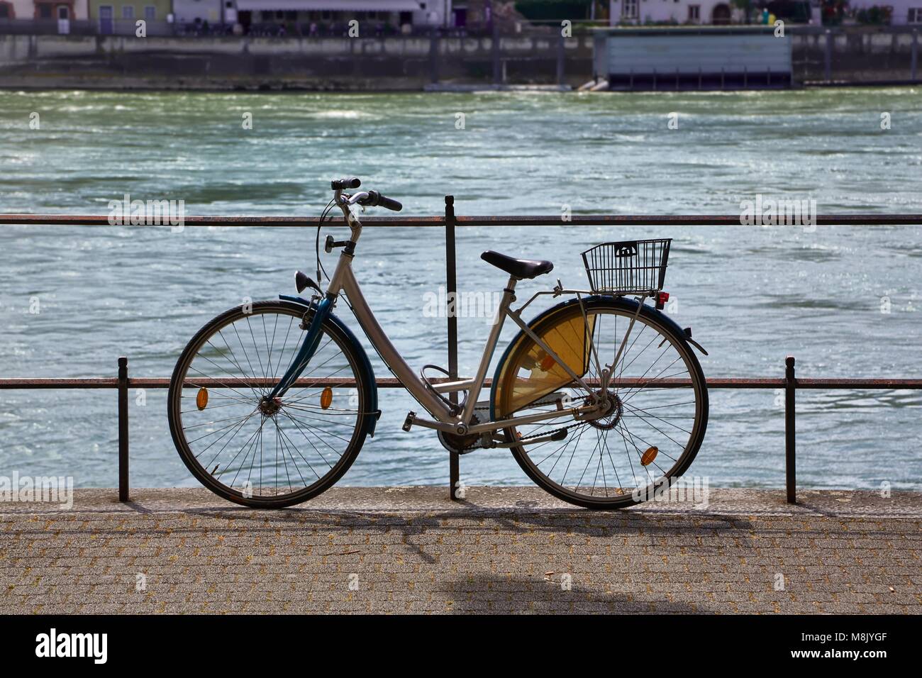 Fahrrad auf einer Straße Stockfoto