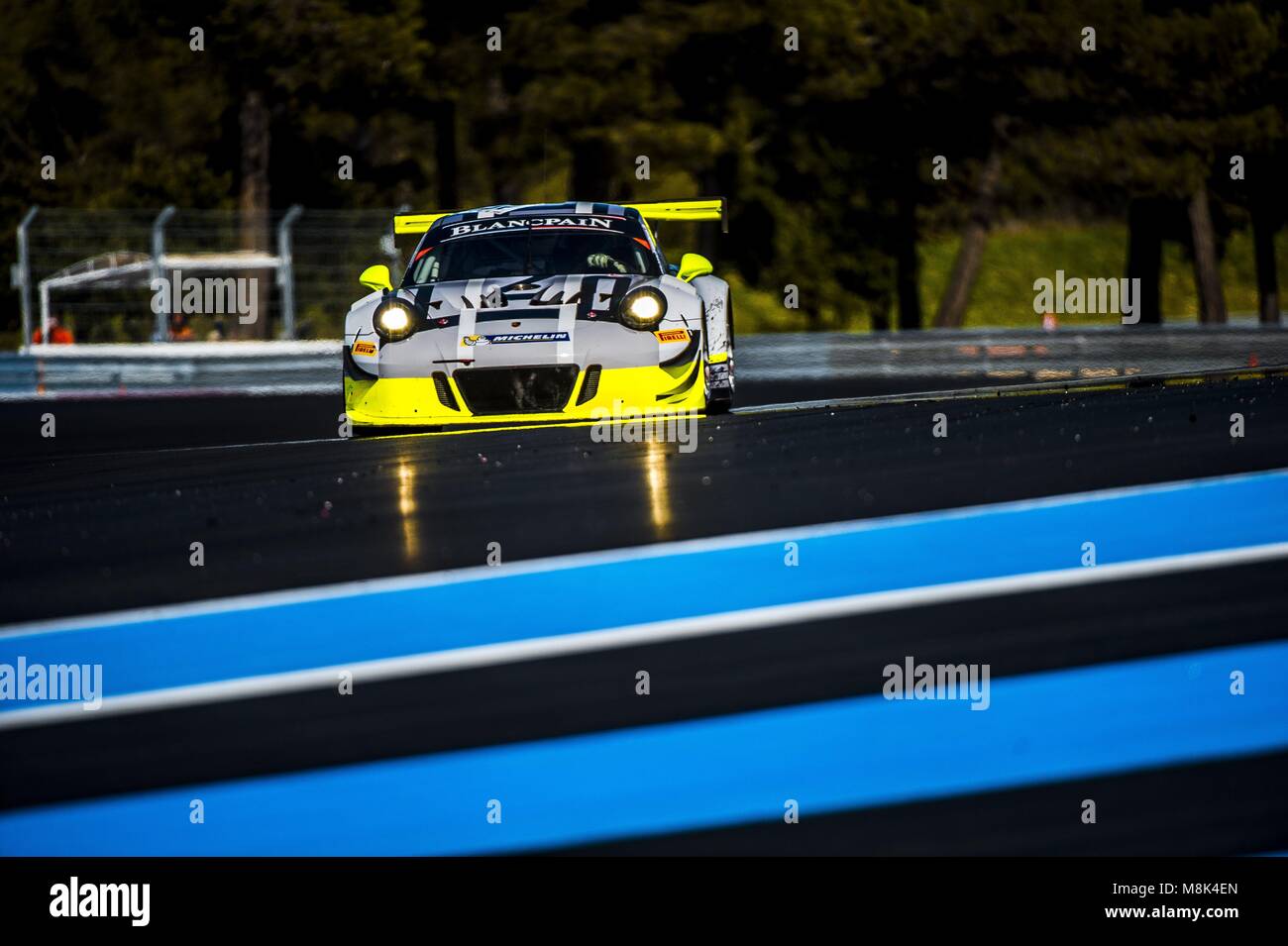 BLANCPAIN ENDURANCE SERIES TEST TAG 2018 Circuit Paul Ricard Stockfoto