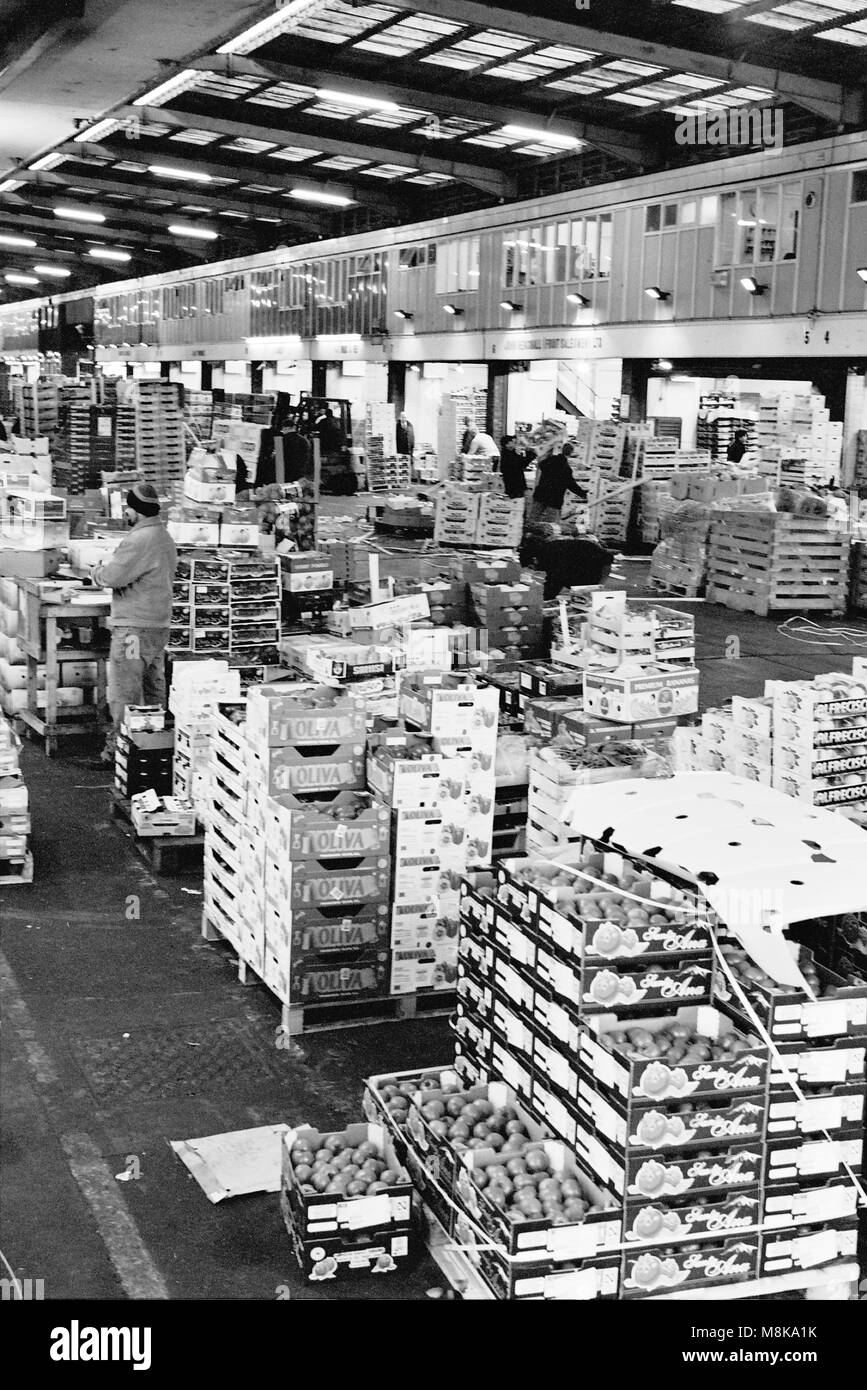 Manchester Smithfield Obst/Gemüse/Fisch Märkte Stockfoto