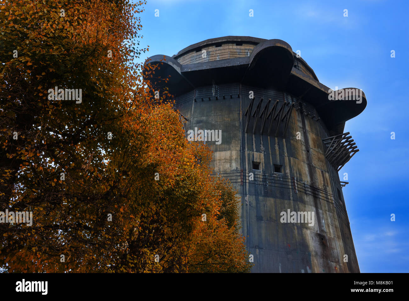 Flakturm im Augarten Stockfoto