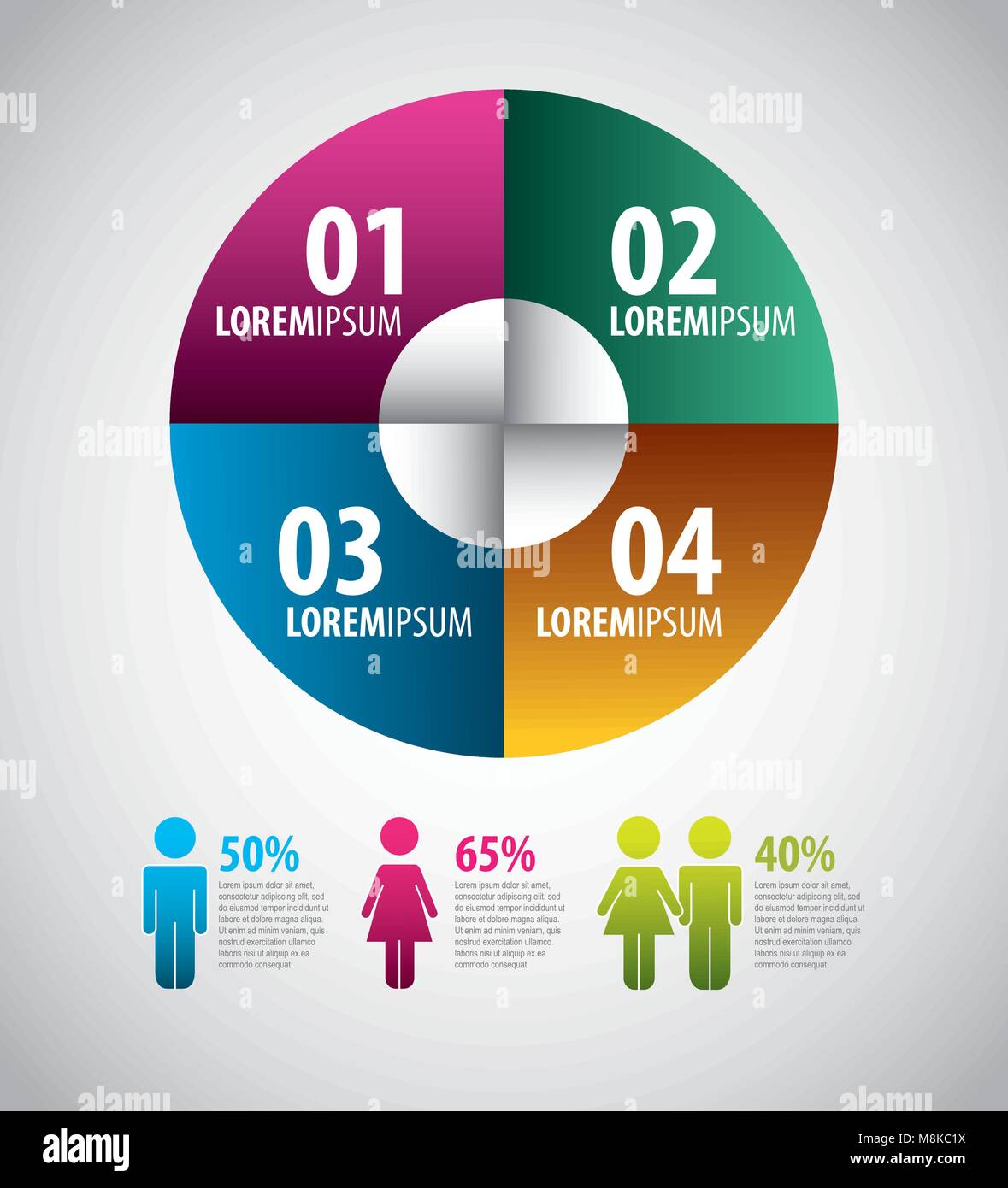 Infografiken Statistiken Diagramm Stock Vektor