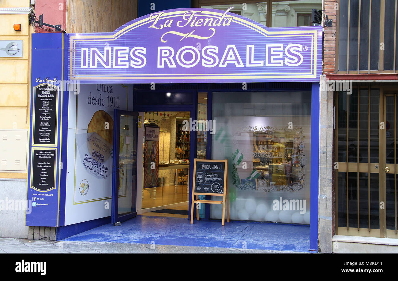 Ines Rosales Shop in Sevilla Stockfoto