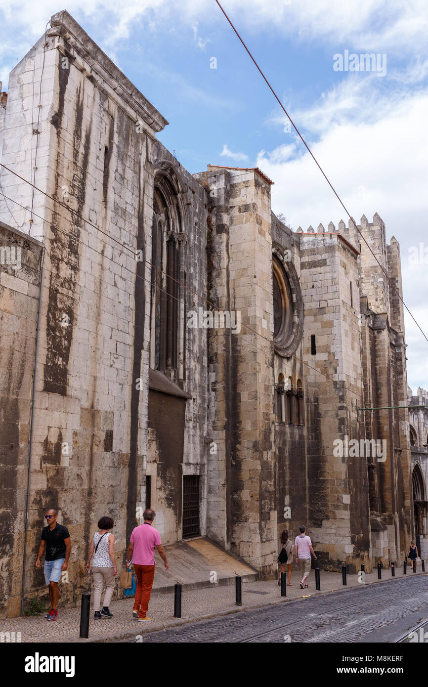 Szenen aus den Straßen von Lissabon, Portugal, im September 2016. Stockfoto