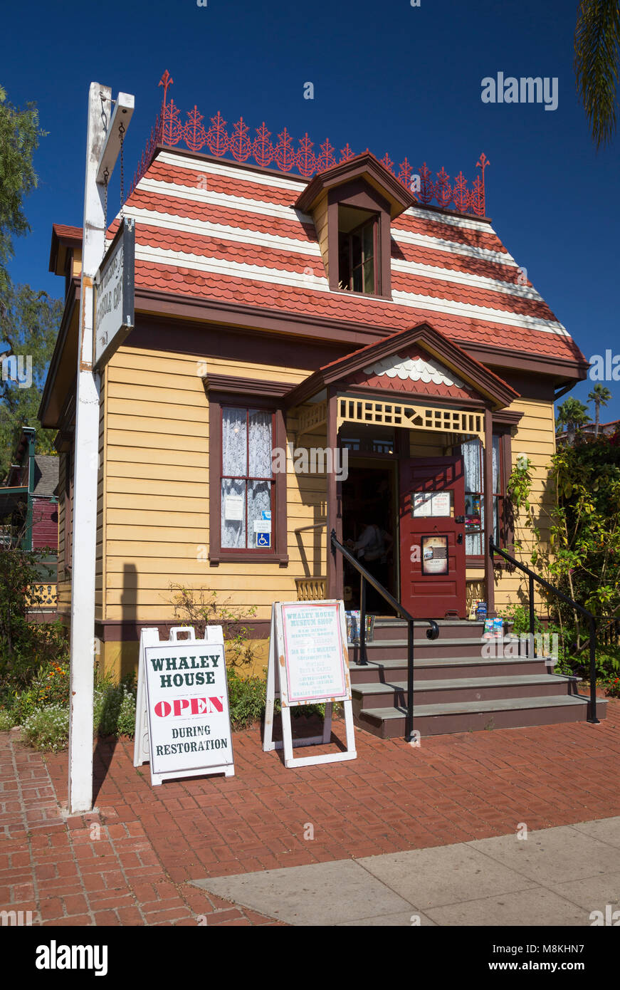 Whaley House Museum Shop im historischen Verna House, San Diego State Historic Park, Kalifornien, USA Stockfoto