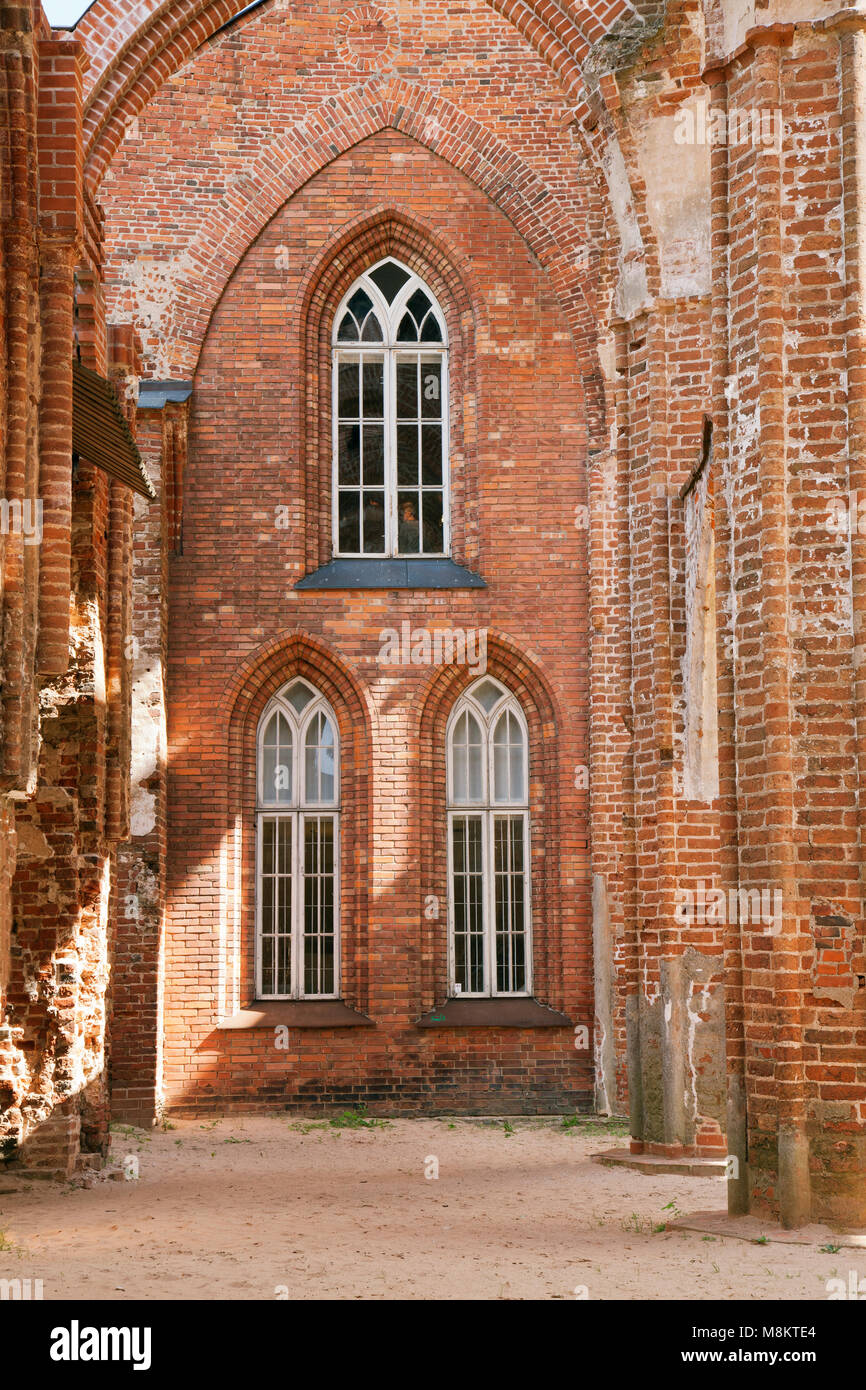 Ruinen der Kathedrale von Tartu Stockfoto