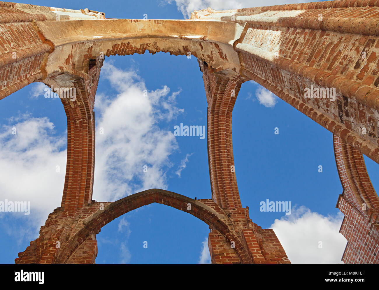 Ruinen der Kathedrale von Tartu Stockfoto