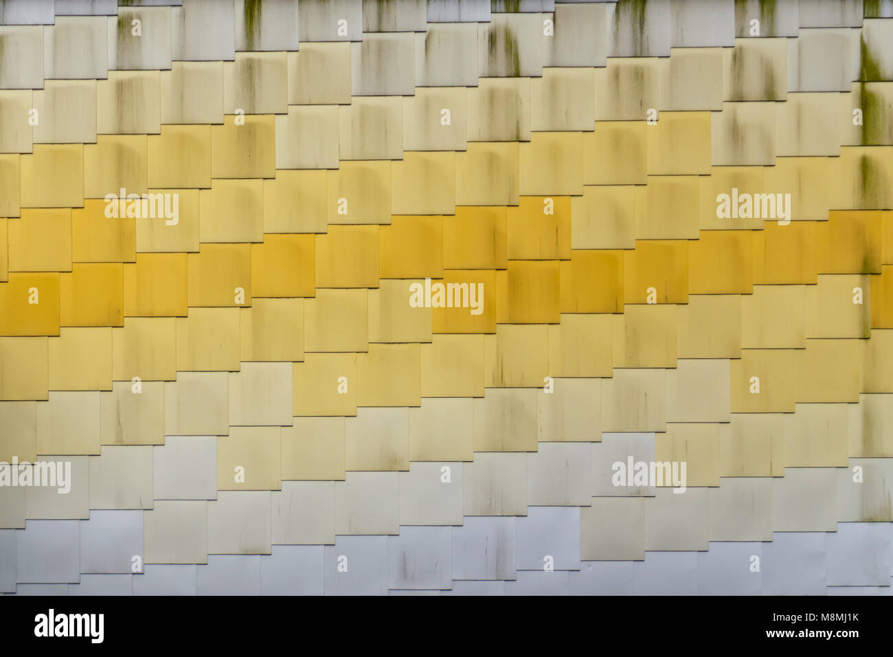 Die Wand der Lightbox Art Center in Woking Stockfoto