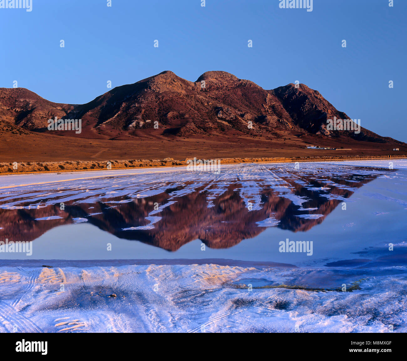 Saline, Naturpark Cabo de Gata Nijar, Almeria, Andalusien, Spanien, Europa Stockfoto