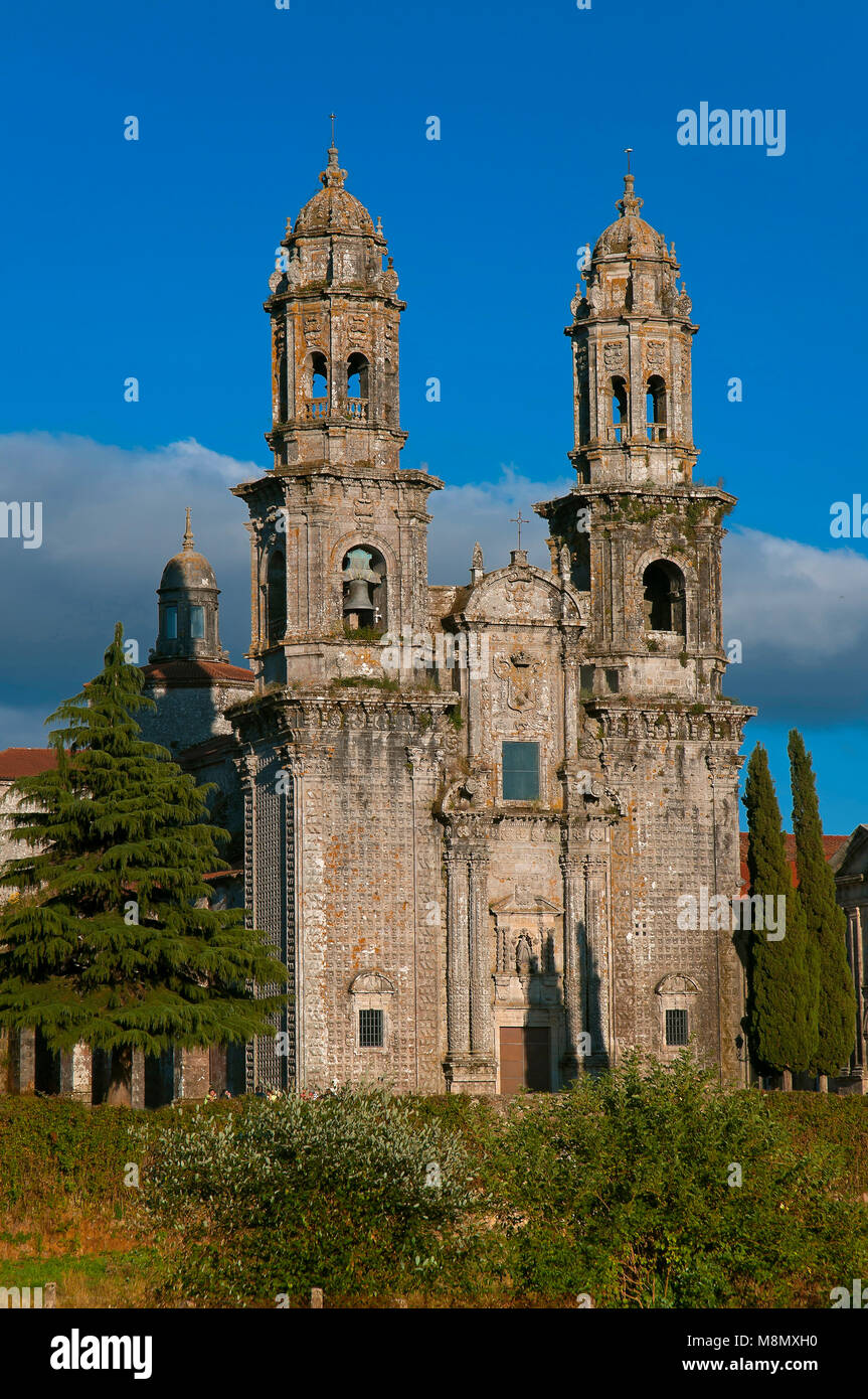 Zisterzienser Kloster von Santa Maria (10. Jahrhundert), Sobrado, La Coruña Provinz, Region Galicien, Spanien, Europa Stockfoto