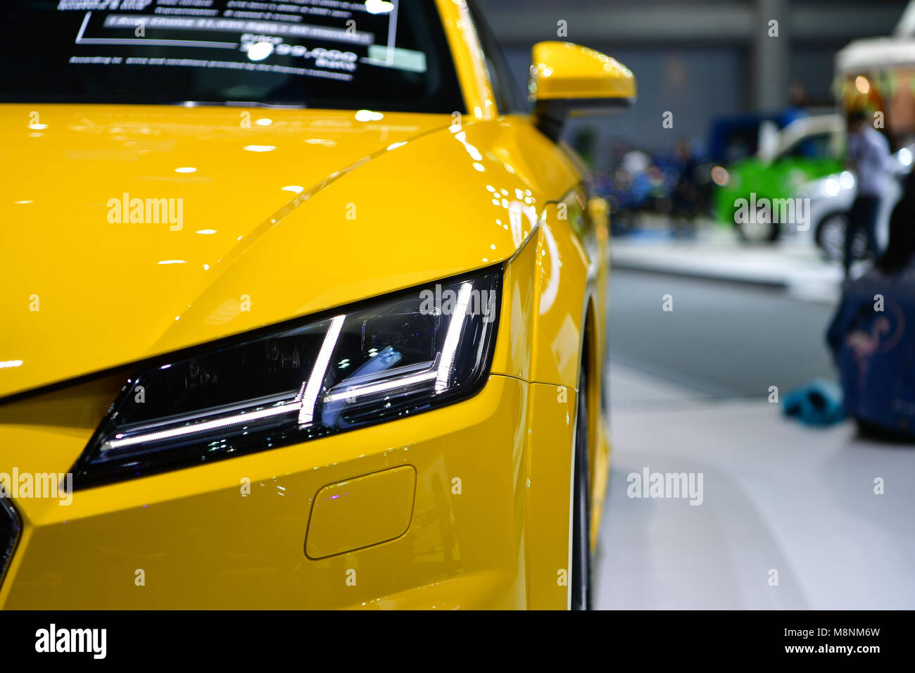 NONTHABURI - November 29: Audi TT Coupé Auto auf Anzeige bei Thailand International Motor Expo 2017 am 29. November 2017 in Nonthaburi, Thailand. Stockfoto