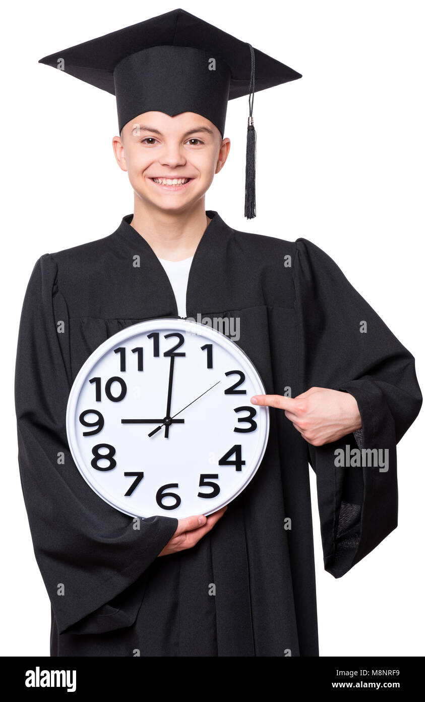 Graduate teenboy Studenten Stockfoto