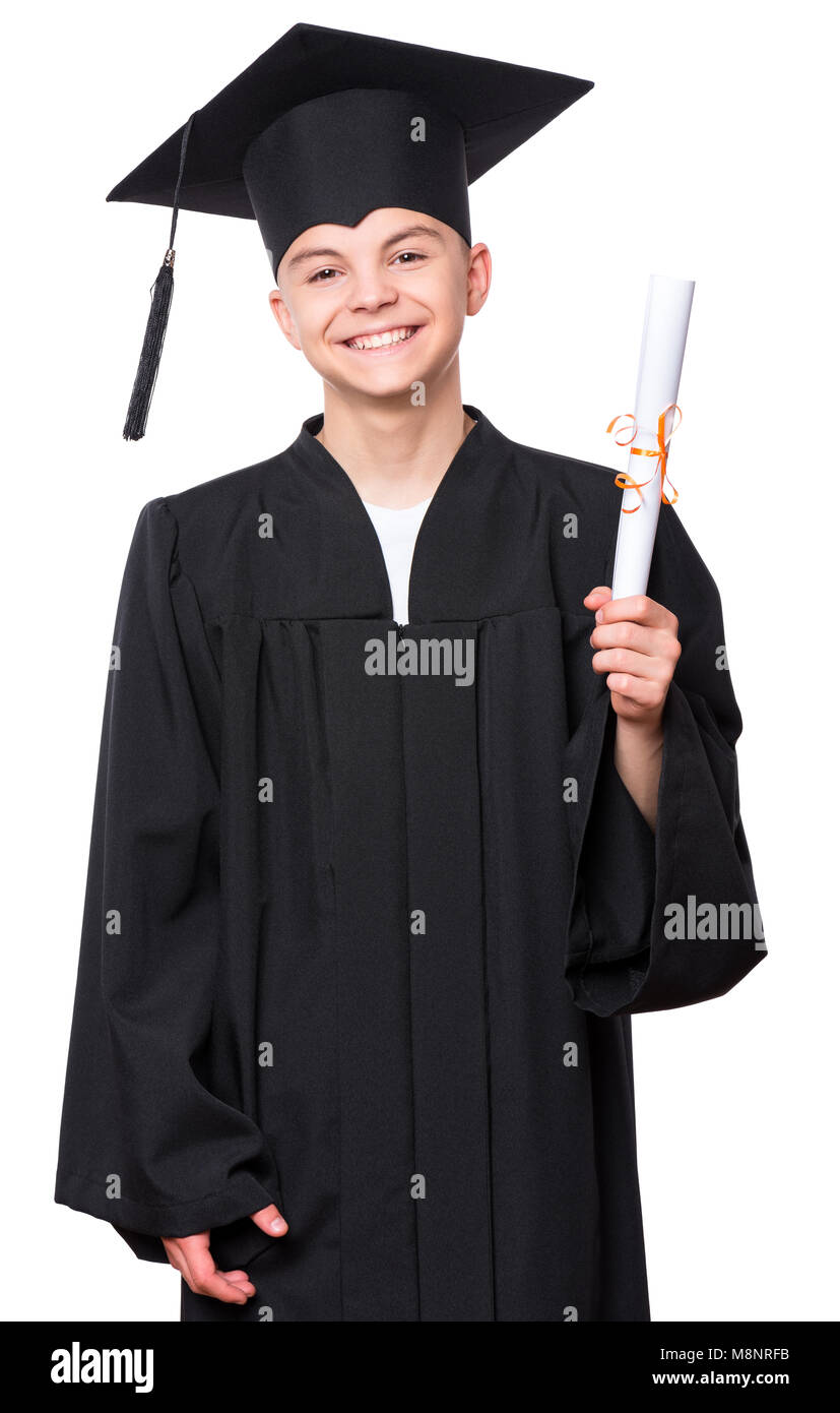 Graduate teenboy Studenten Stockfoto