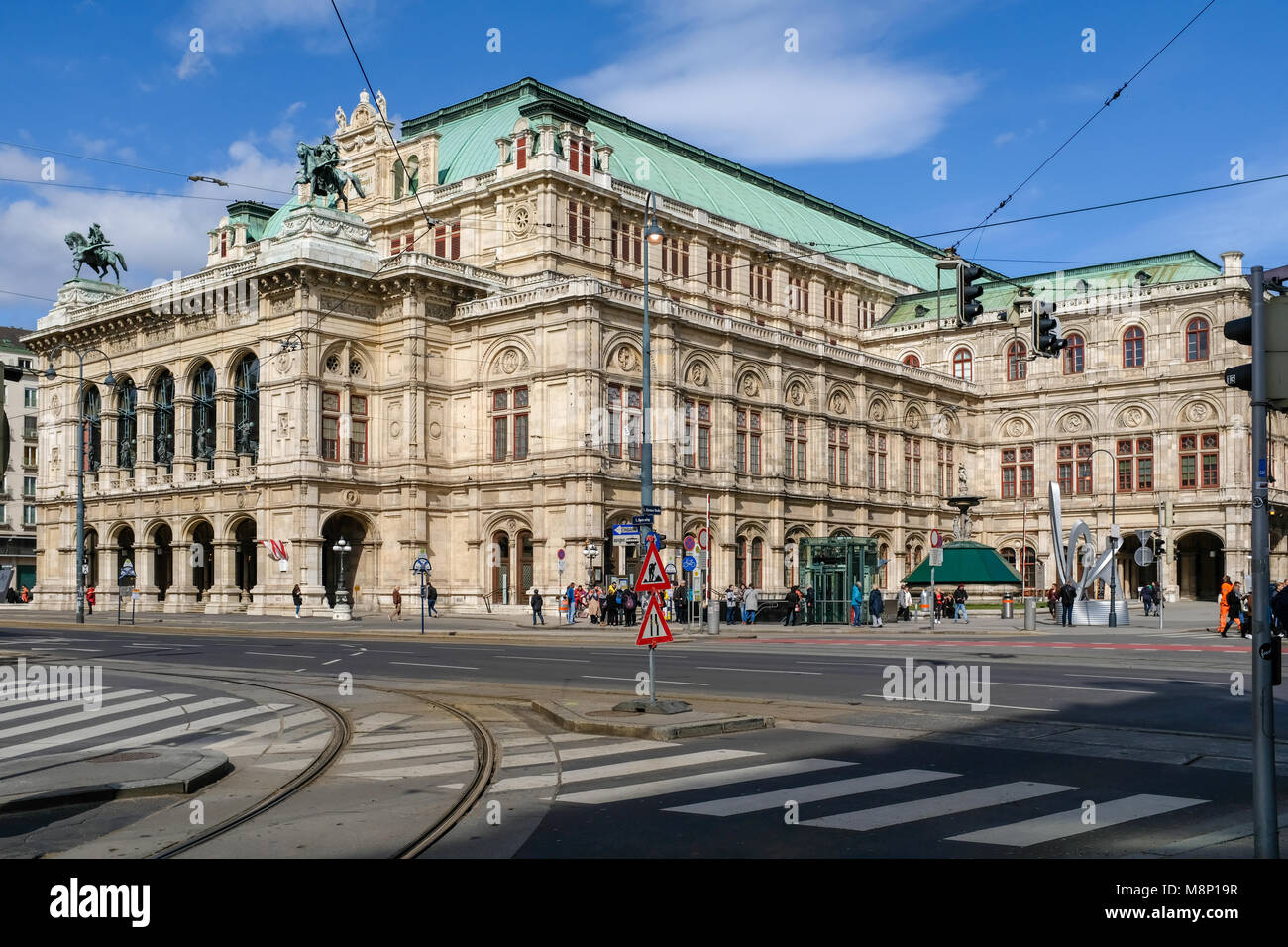 Die Wiener Staatsoper, Winter 2018 Stockfoto