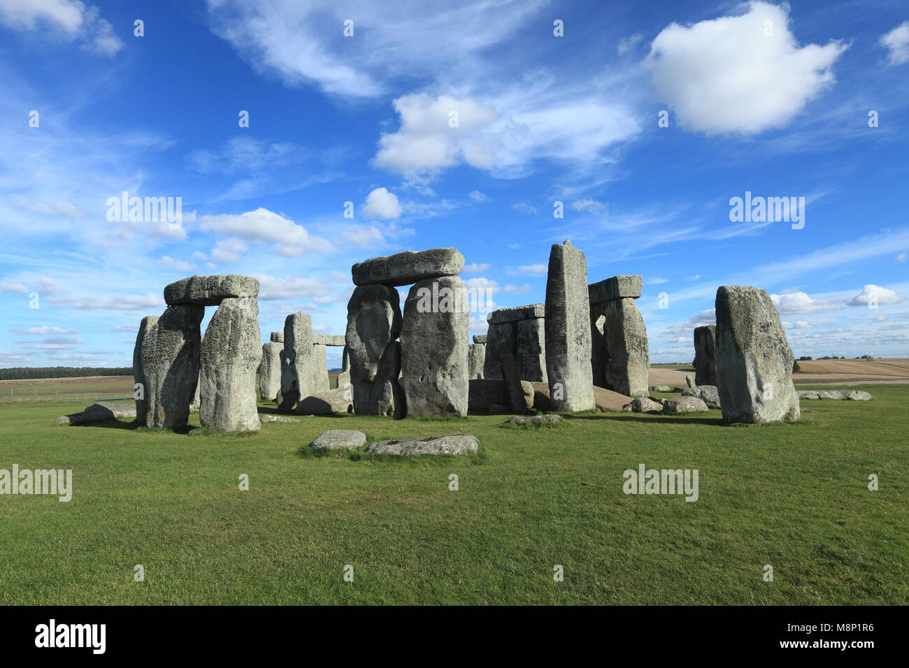 Stonehenge prähistorische Monument in Wiltshire, England. Stockfoto