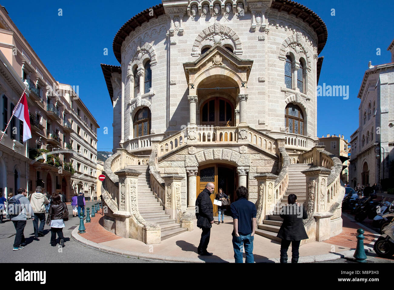 Palais de Justice de Monaco, Gerichtsgebäude, Monaco-Ville, La Condamine, Fürstentum Monaco, Côte d'Azur, Französische Riviera, Europa Stockfoto
