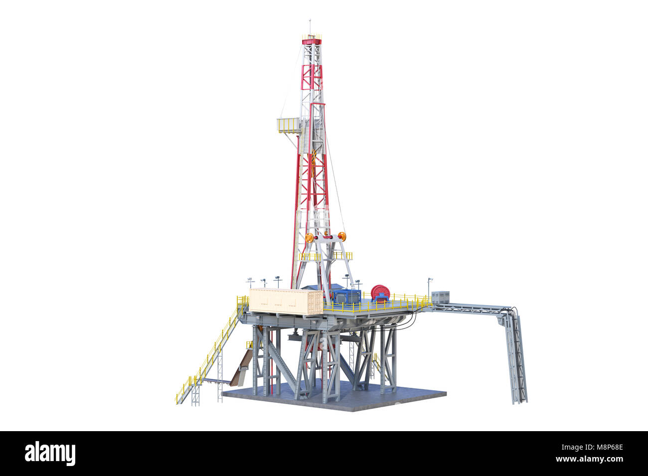 Rig Plattform Ölförderung Stockfoto