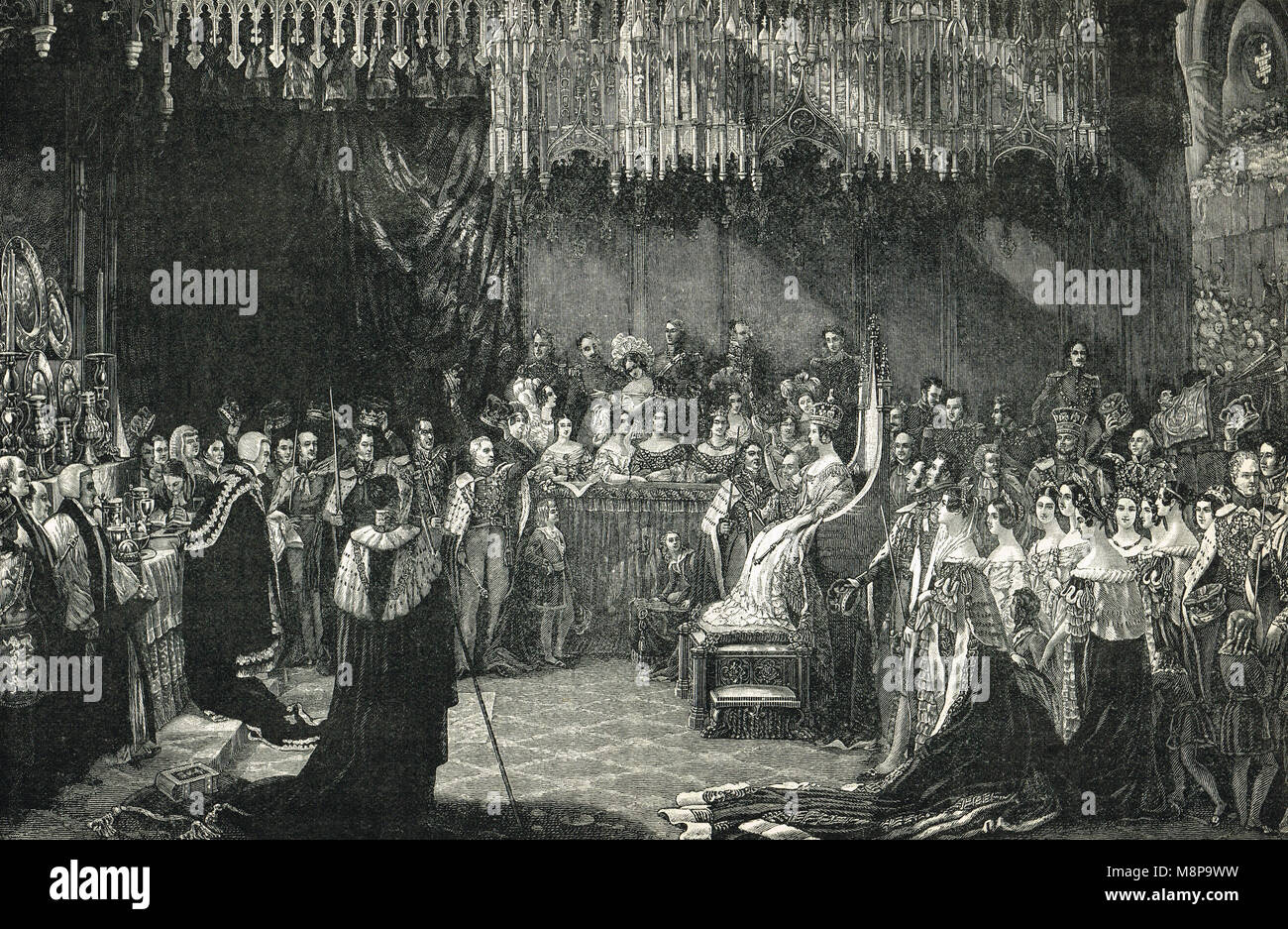 Krönung Königin Victoria, 28. Juni 1838 Stockfoto