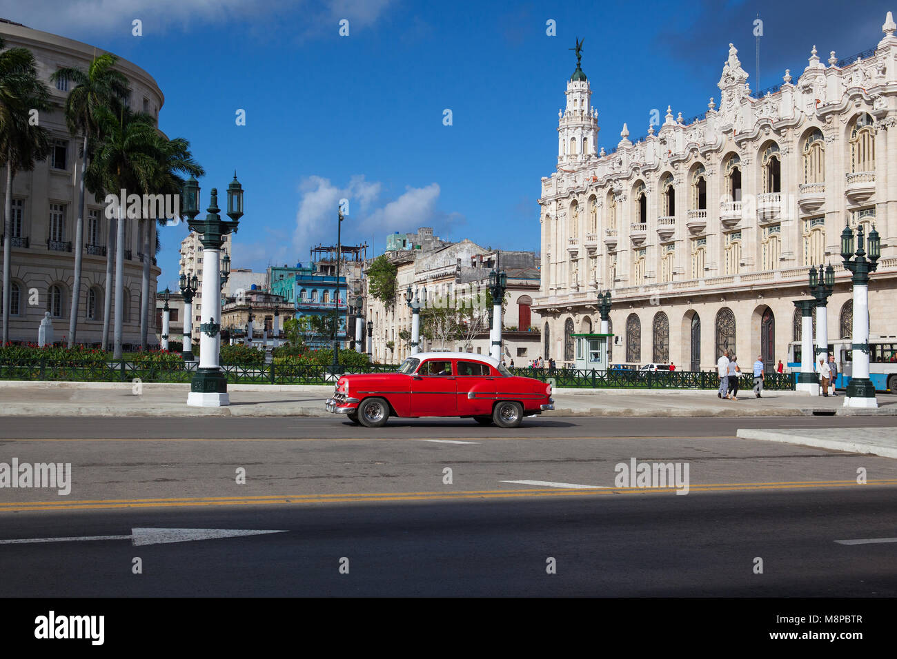 Havanna, Kuba - Januar 21,2017: große Theater von Havanna, in Havanna, Cuba.The Theater wurde Heimat der kubanischen Nationalballett Stockfoto