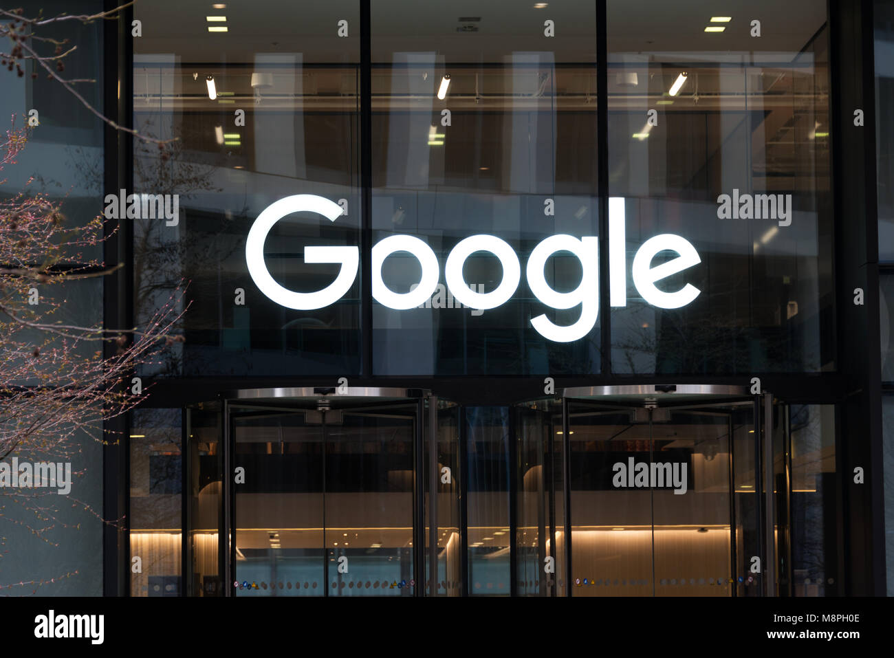 Google Hauptquartier, London, England Stockfoto