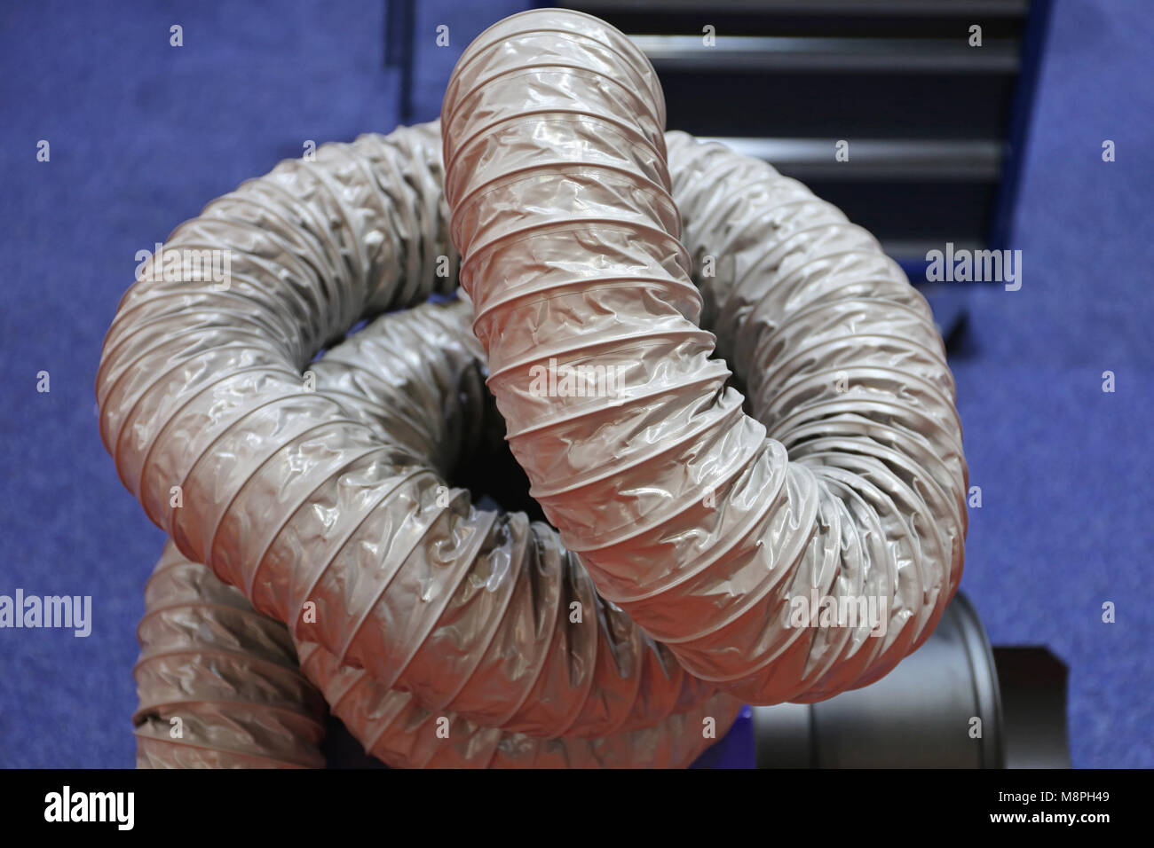 Flexible Schlauch Wor Heizung und Belüftung Stockfoto