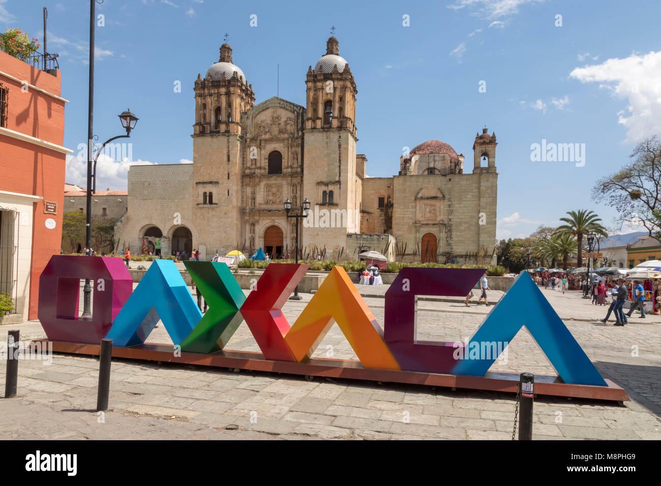 Oaxaca Oax., Mexiko - die Kirche von Santo Domingo, einem ehemaligen Dominikanerkloster. Die Konstruktion des Gebäudes dauerte 200 Jahre, Anfang 1575. Die Stockfoto