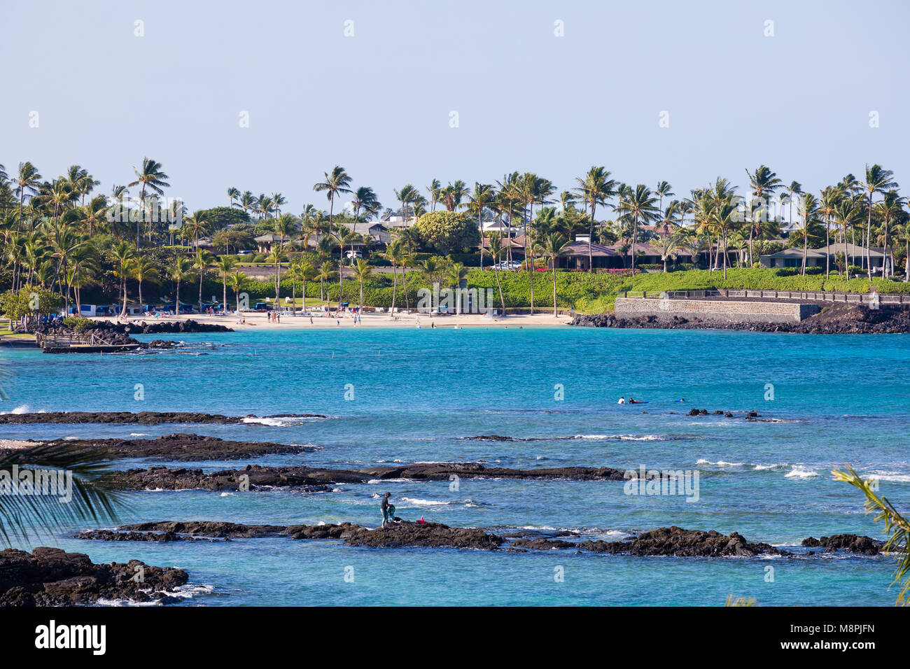 Mauna Lani Bay Big Island Hawaii Stockfoto