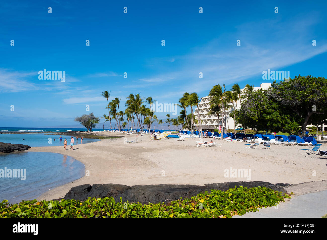 Mauna Lani Bay Big Island Hawaii Stockfoto