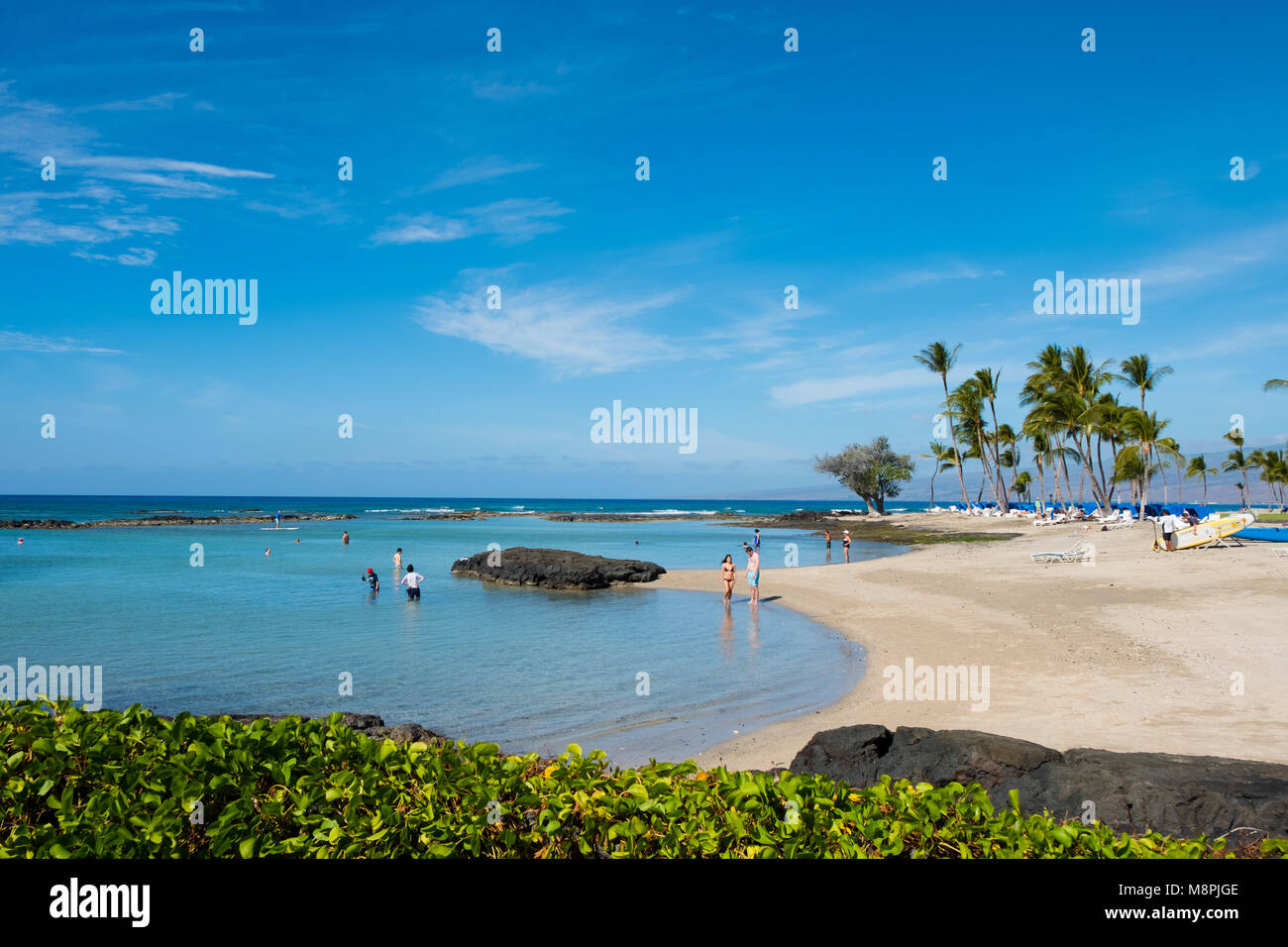 Mauna Lani Bay Big Island Hawaii Stockfoto