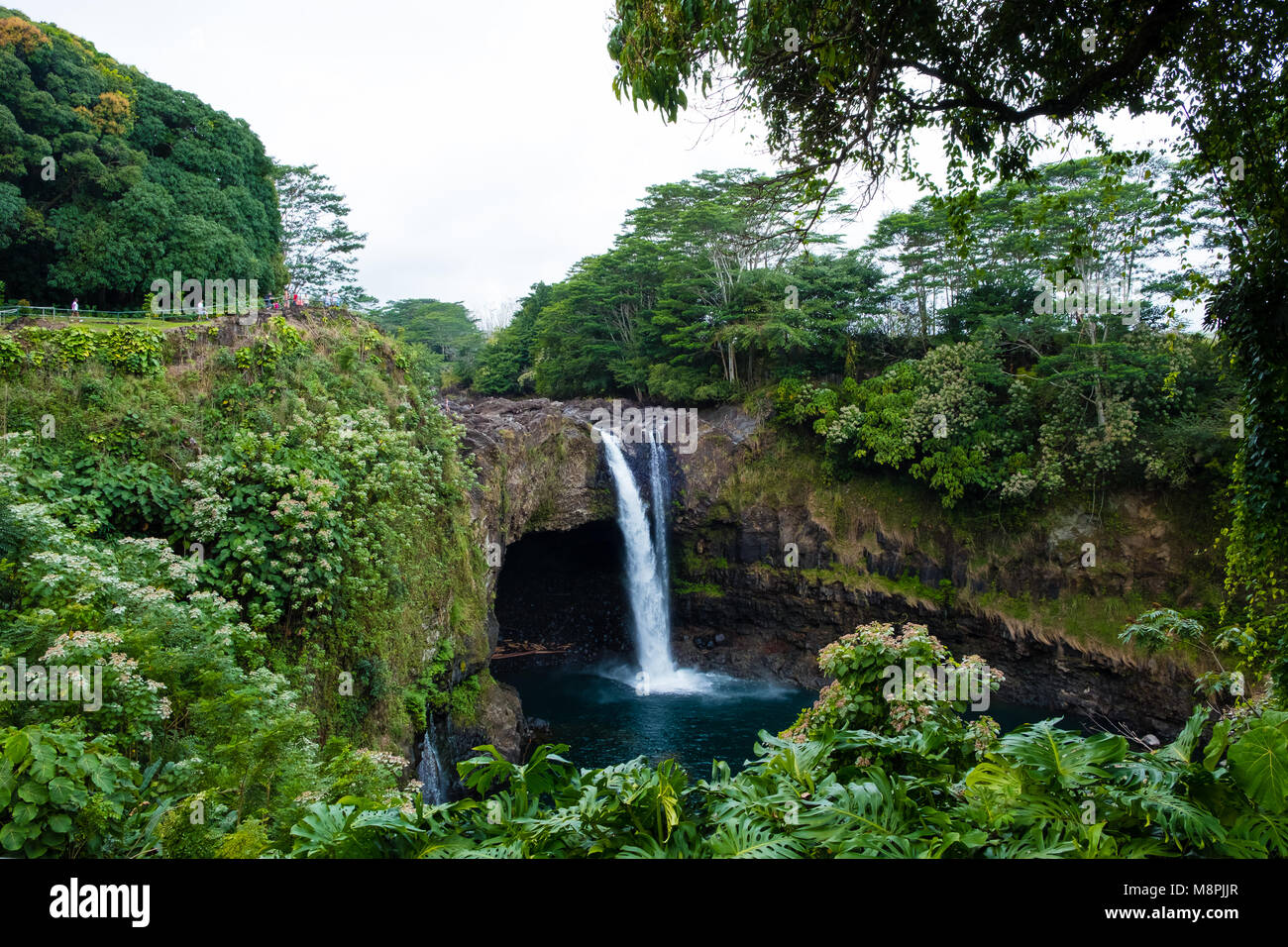 Rainbow Falls Big Island Hawaii Stockfoto
