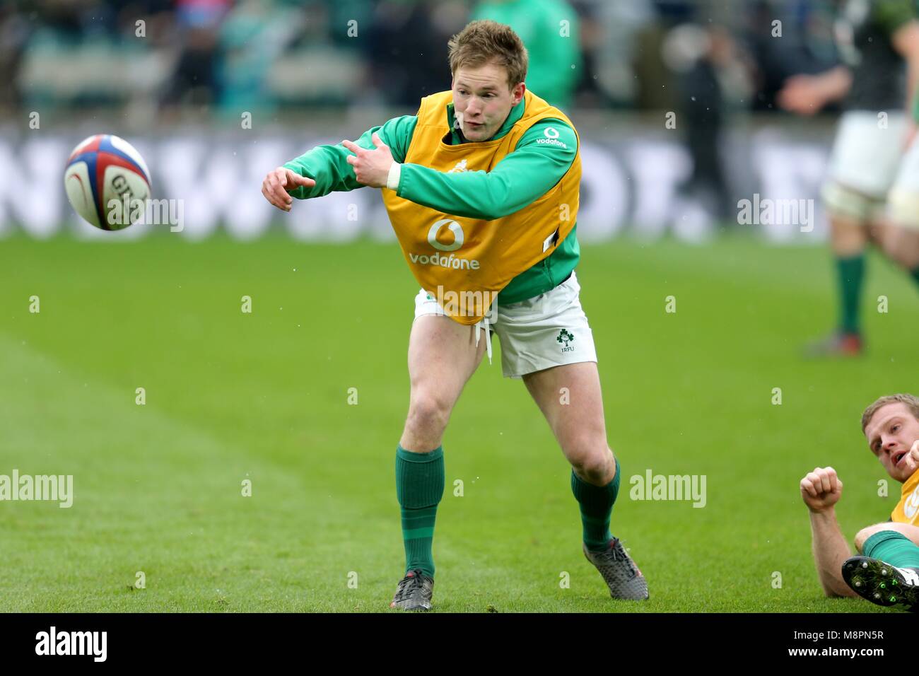 Kieran Marmion Irland Ru England/Irland, Nat West 6 Nationen Twickenham, London, England, 17. März 2018 Credit: Allstar Bildarchiv/Alamy leben Nachrichten Stockfoto