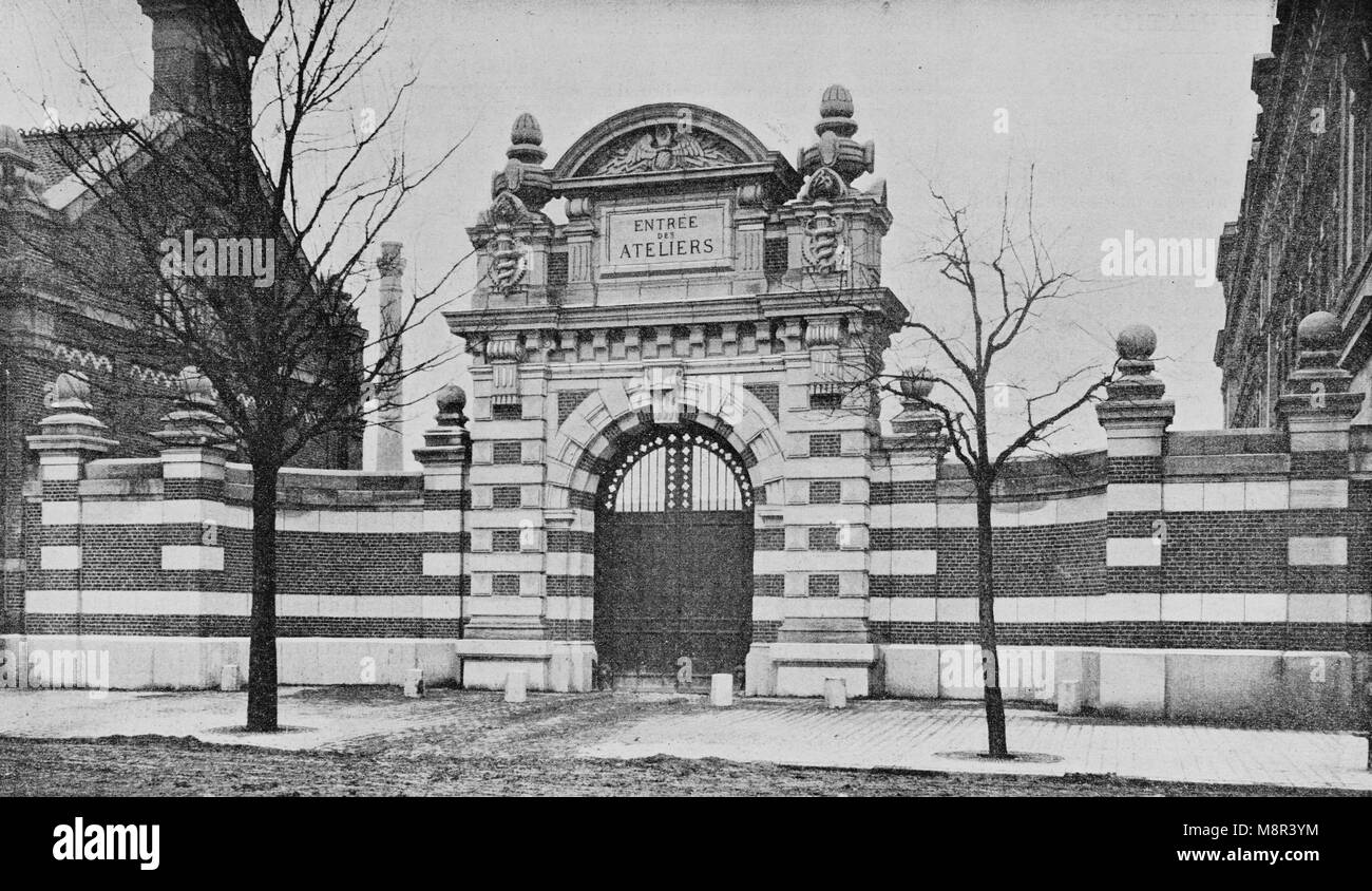 Berühmte Ecole des Arts Et Metiers de Lille, Bild aus der Französischen Wochenzeitung l'Illustration, 13. Oktober 1900 Stockfoto