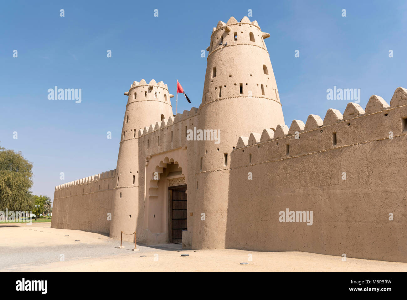 Al Jahili fort, Al Ain, Abu Dhabi, Vereinigte Arabische Emirate Stockfoto