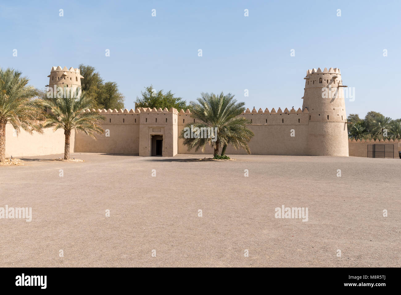 Al Jahili fort, Al Ain, Abu Dhabi, Vereinigte Arabische Emirate Stockfoto