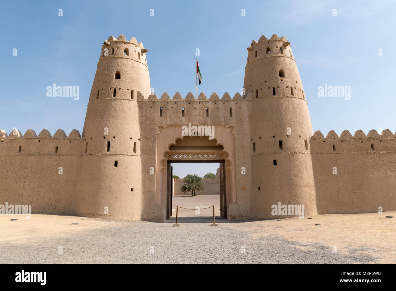 Al Jahili fort, Al Ain, Abu Dhabi, Vereinigte Arabische Emirate Stockfoto